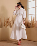 The White CEO Shirt Dress