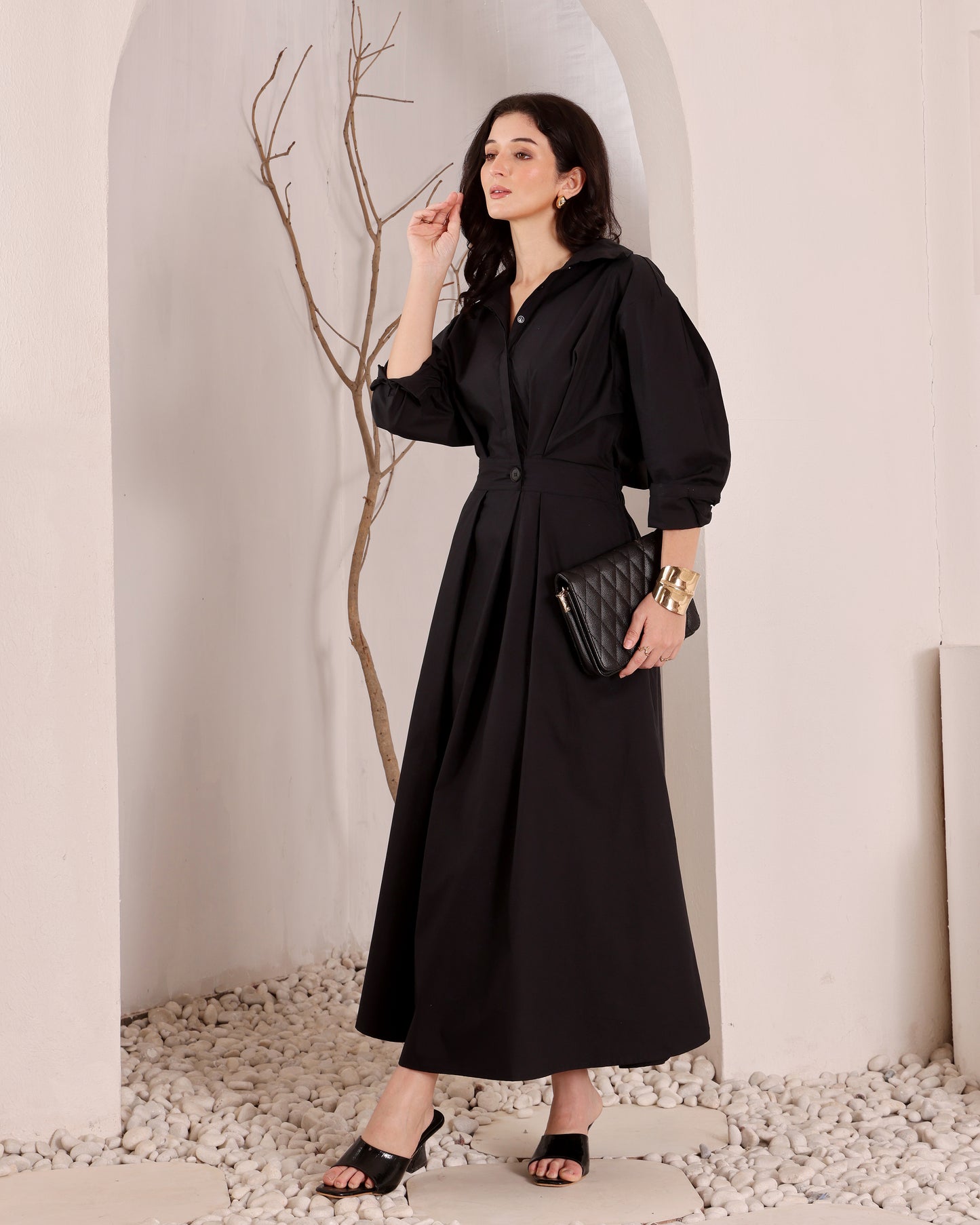 The CEO Shirt Dress | Black