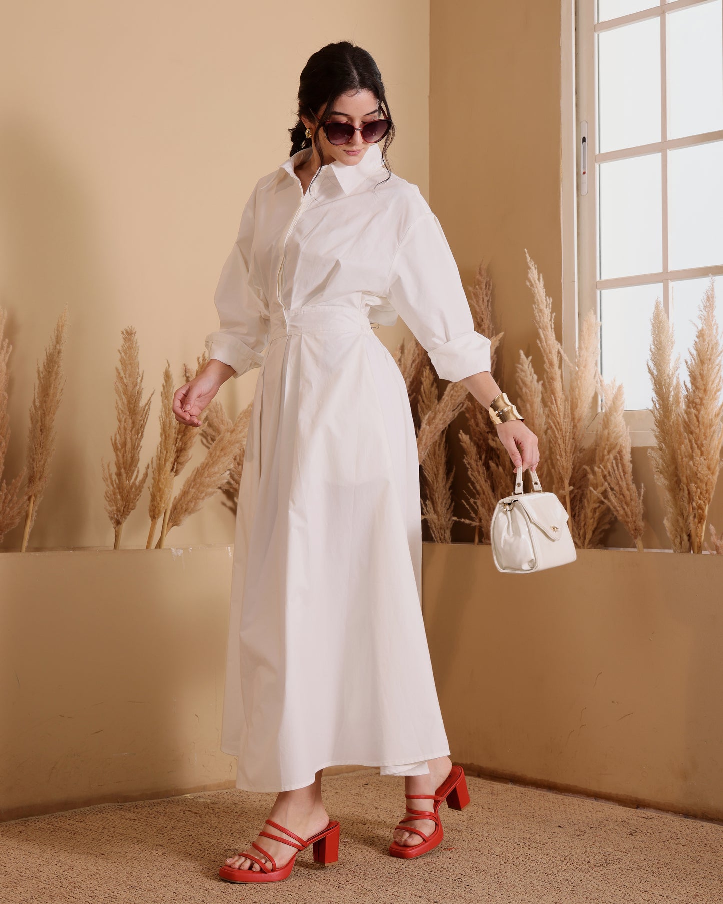 The White CEO Shirt Dress