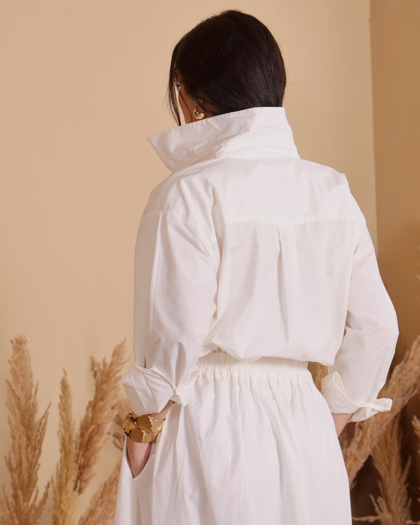 The White CEO Shirt Dress